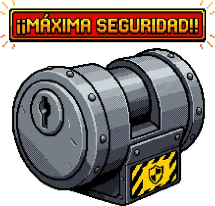 Bombín de máxima seguridad con protección antibumping